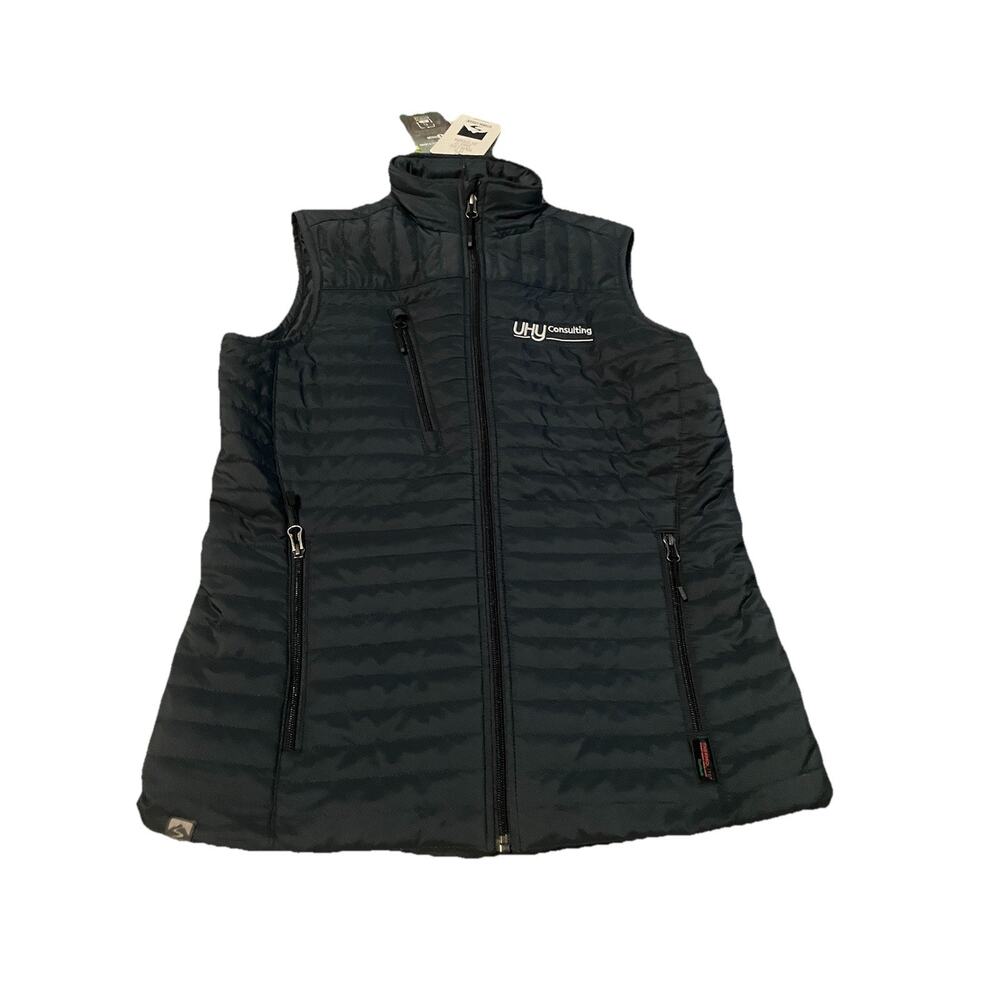 Storm Creek‎ WOMENS SIZE S Quilted Front Runner Vest Navy